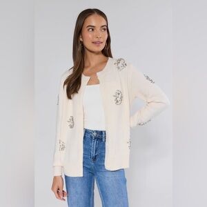 AVARA Melody Ivory Embellished Cardigan NWT